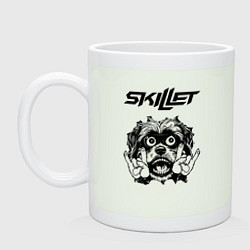 Кружка керамическая Skillet - rock dog, цвет: фосфор