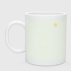 Кружка керамическая Сокрушу пред ним врагов его КЦК желтый, цвет: фосфор