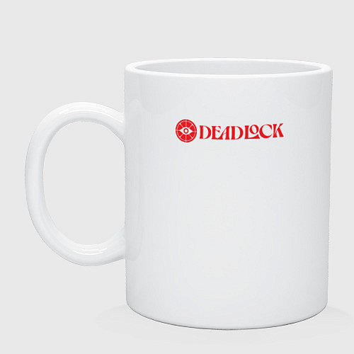 Кружка Deadlock red logo / Белый – фото 1