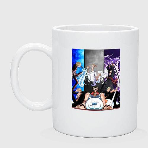 Кружка Ван Пис Луффи Монки / Белый – фото 1