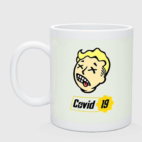 Кружка Vault boy - covid 19 / Фосфор – фото 1