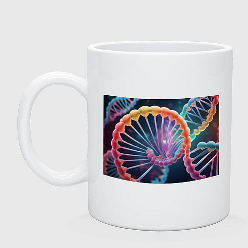 Кружка ДНК абстракция / Белый – фото 1