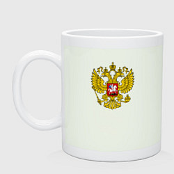 Кружка керамическая Герб РФ главный, цвет: фосфор