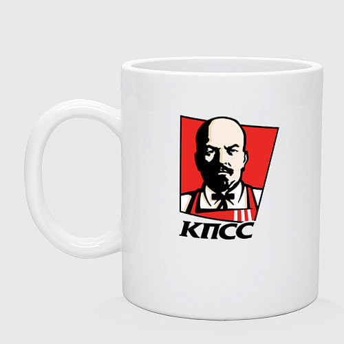 Кружка Владимир Ленин КПСС / Белый – фото 1