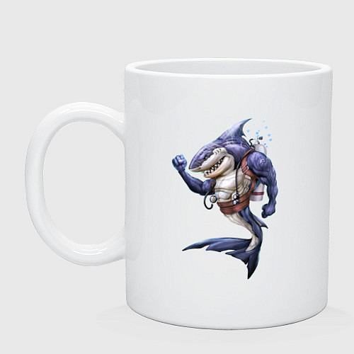 Кружка Акула - крутой ныряльщик / Белый – фото 1