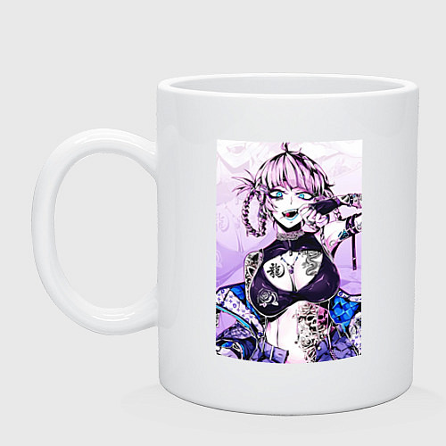 Кружка Песнь ночных сов Надзуна / Белый – фото 1