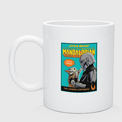Кружка керамическая Mandalorian - Din Djarin, цвет: белый