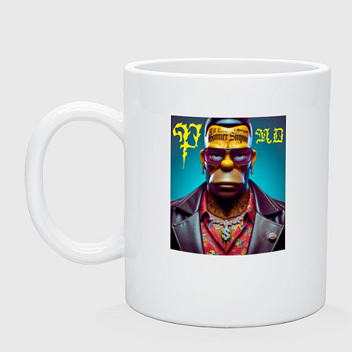 Кружка Homer Simpson - punk is not dead / Белый – фото 1