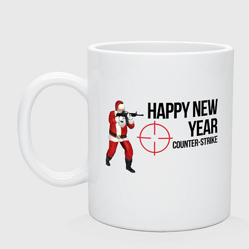 Кружка Santa - Counter Strike / Белый – фото 1
