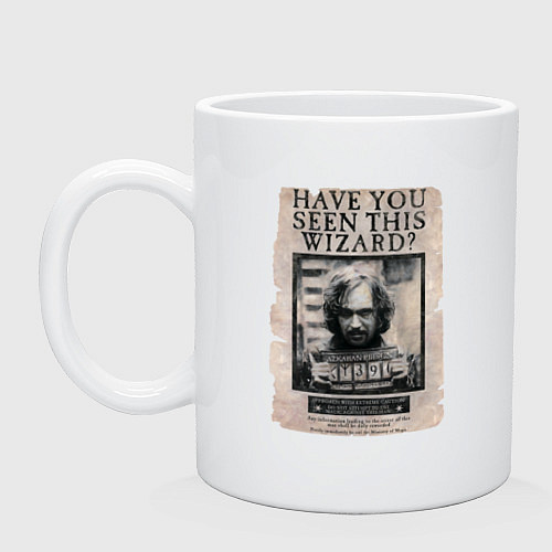 Кружка Сириус Блэк - Гарри Поттер / Белый – фото 1