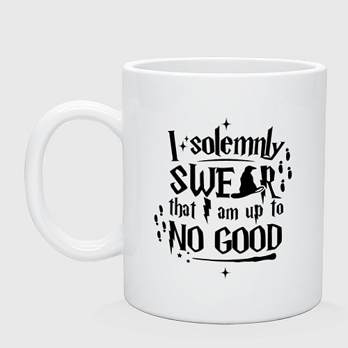 Кружка Торжественно клянусь - Гарри Поттер / Белый – фото 1