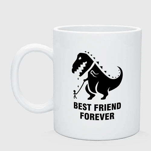 Кружка Godzilla best friend / Белый – фото 1