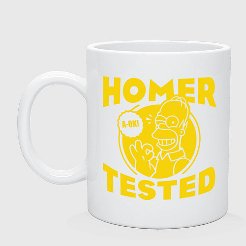 Кружка Homer tested / Белый – фото 1