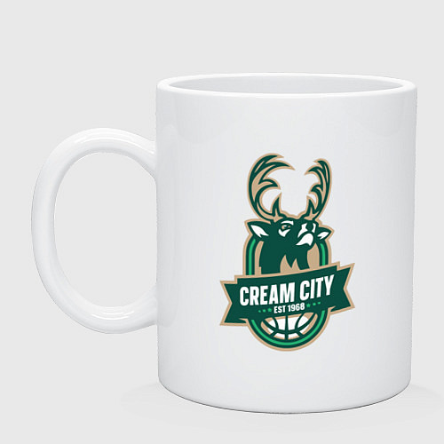 Кружка Milwaukee Bucks cream city / Белый – фото 1