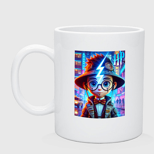 Кружка Гарри Поттер юниор - неоновое свечение / Белый – фото 1