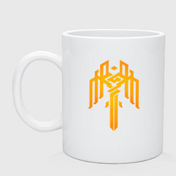 Кружка керамическая Сrest Kirkwall - Dragon age, цвет: белый