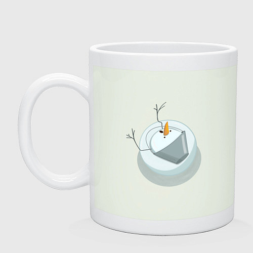 Кружка Снеговик вид сверху / Фосфор – фото 1