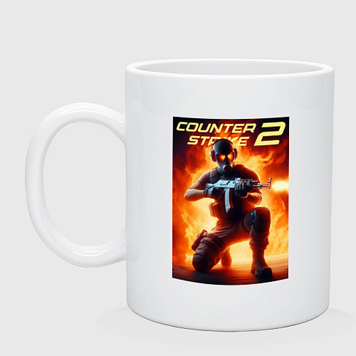 Кружка Counter Strike 2 - gamer / Белый – фото 1