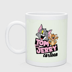 Кружка керамическая Tom and Jerry, цвет: фосфор