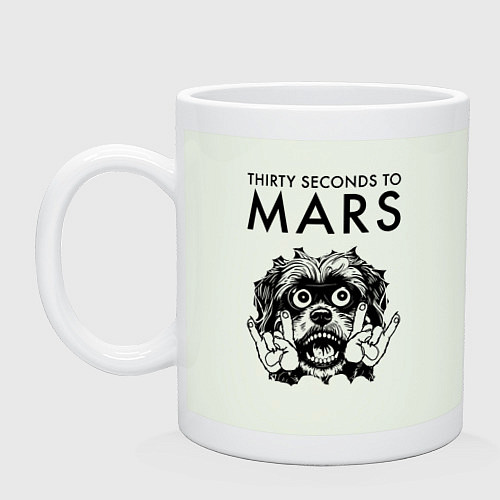 Кружка Thirty Seconds to Mars - rock dog / Фосфор – фото 1