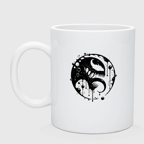 Кружка Профиль Вкнома в круге / Белый – фото 1