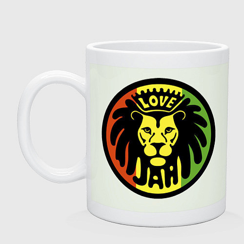 Кружка Jamaica rasta lion / Фосфор – фото 1