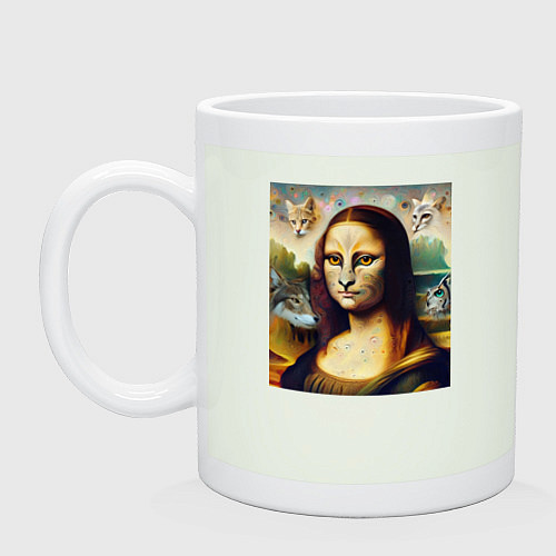 Кружка Мона Лиза превращается в кошку / Фосфор – фото 1