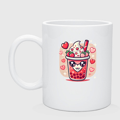 Кружка Бабл ти день святого валентина / Белый – фото 1