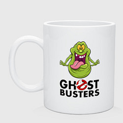 Кружка керамическая Ghostbusters - slimmer, цвет: белый
