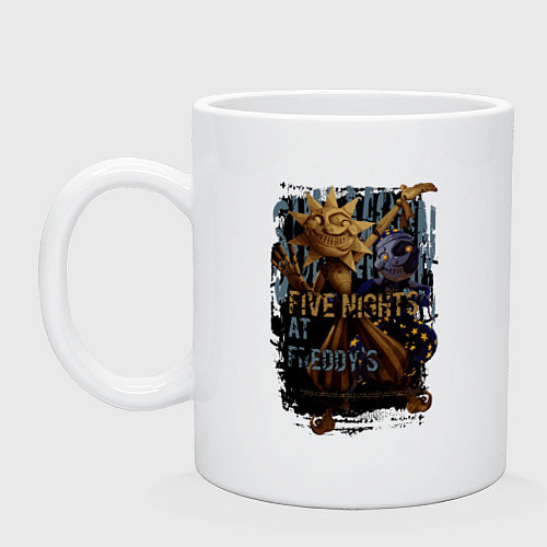 Кружка Солнце и луна из аниматроников / Белый – фото 1