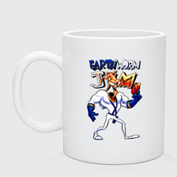 Кружка керамическая Sega Jim, цвет: белый