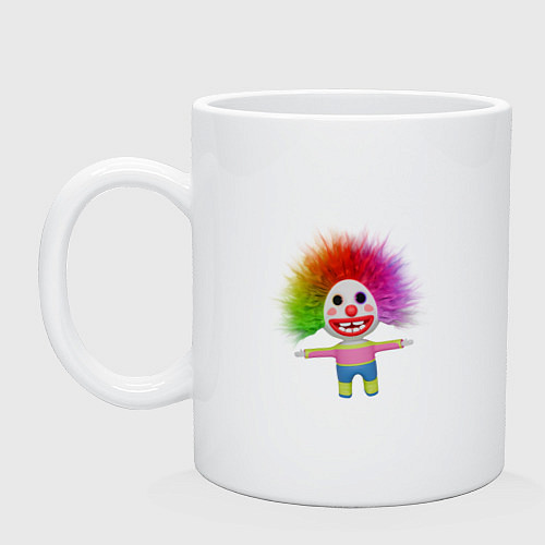 Кружка Клоун мультфильм разноцветный / Белый – фото 1