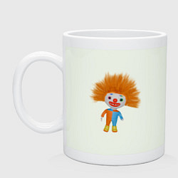 Кружка керамическая Рыжеволосый клоун, цвет: фосфор