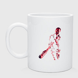 Кружка керамическая Ниган с Люсиль, цвет: белый