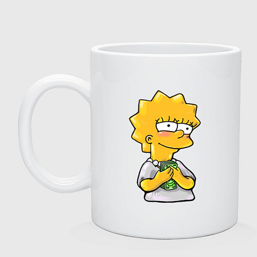 Кружка Лиза с деньгами / Белый – фото 1