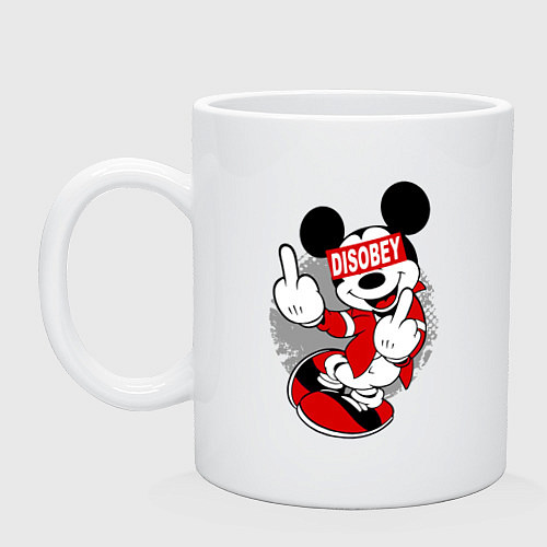 Кружка Микки маус - ни кого не слушай / Белый – фото 1