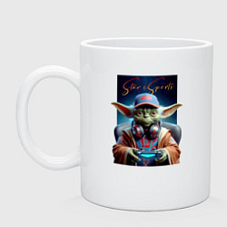 Кружка керамическая Star eSports - Yoda, цвет: белый