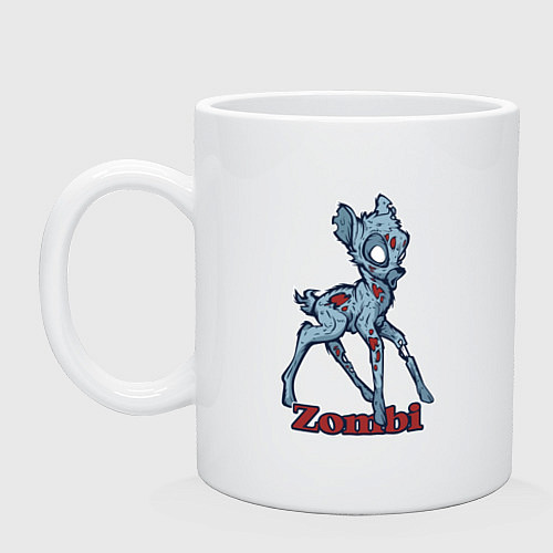 Кружка Оленёнок зомби / Белый – фото 1
