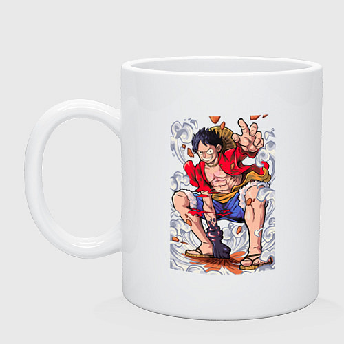 Кружка One piece Луффи / Белый – фото 1