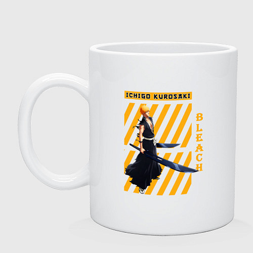 Кружка Блич Ичиго Куросаки мечи / Белый – фото 1