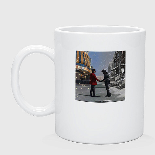 Кружка The Weeknd рукопожатие / Белый – фото 1