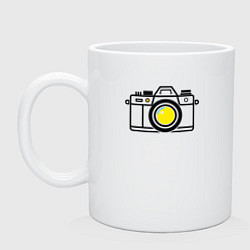 Кружка керамическая Креативная фотография, цвет: белый