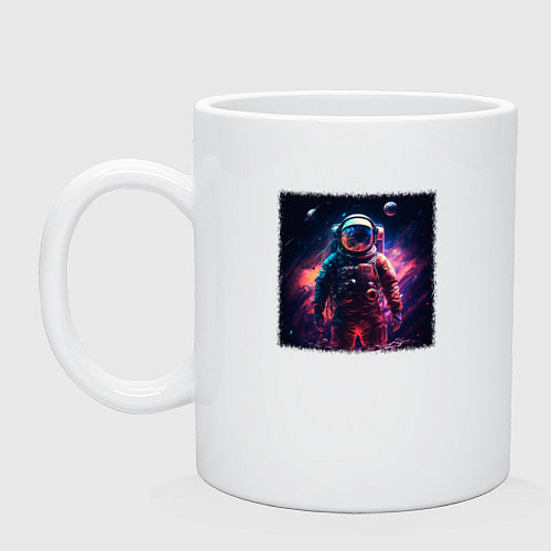 Кружка Космонавт галактический / Белый – фото 1