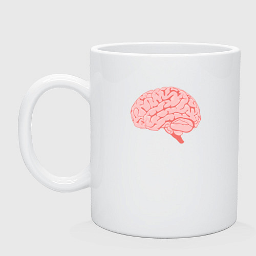 Кружка Мозг иллюстрация / Белый – фото 1