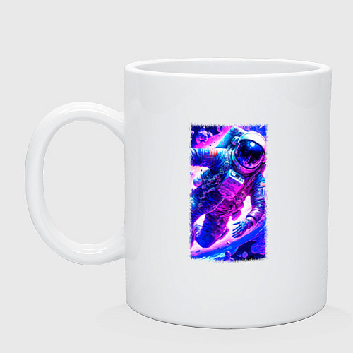 Кружка В неоновом космосе / Белый – фото 1