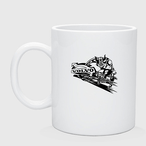 Кружка Volvo викинг / Белый – фото 1