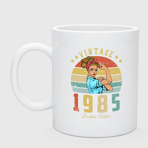 Кружка Винтаж 1985 год / Белый – фото 1