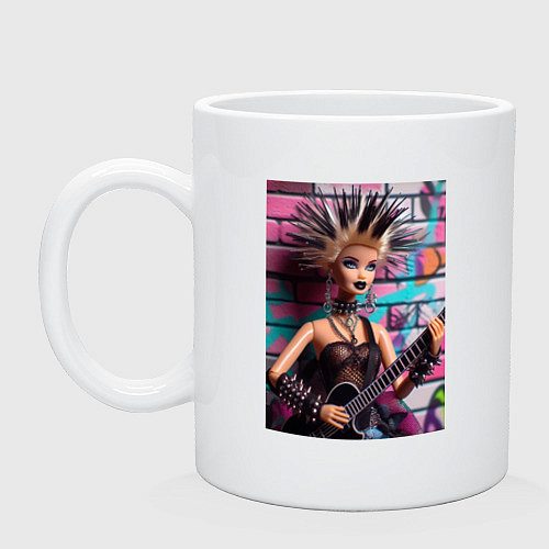 Кружка Barbie - punk guitarist / Белый – фото 1