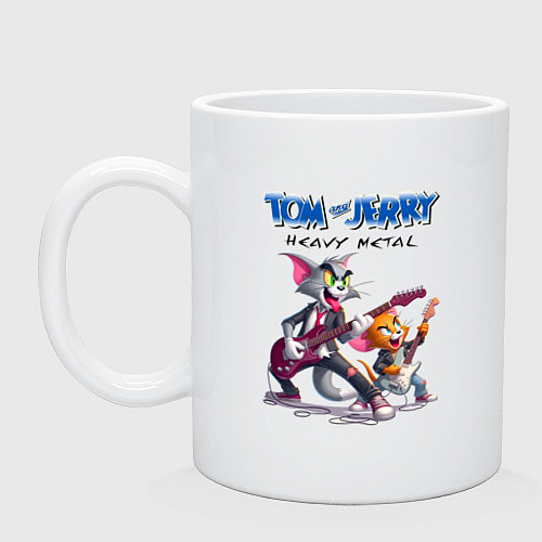 Кружка Tom and Jerry - heavy metal / Белый – фото 1