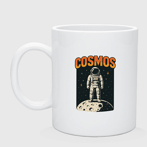 Кружка Космонавт в космосе / Белый – фото 1